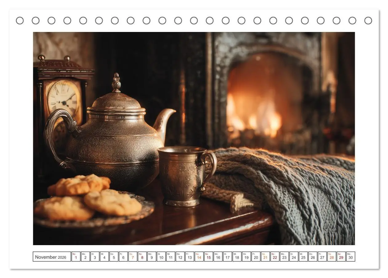 Bild: 9783516739497 | Nostalgische Teestunden (Tischkalender 2026 DIN A5 quer), CALVENDO...