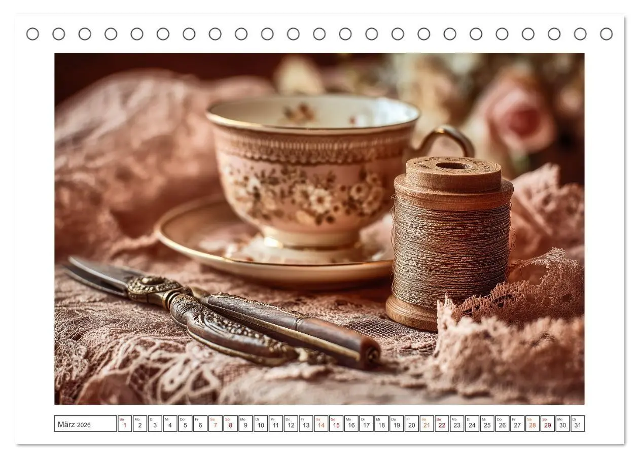 Bild: 9783516739497 | Nostalgische Teestunden (Tischkalender 2026 DIN A5 quer), CALVENDO...