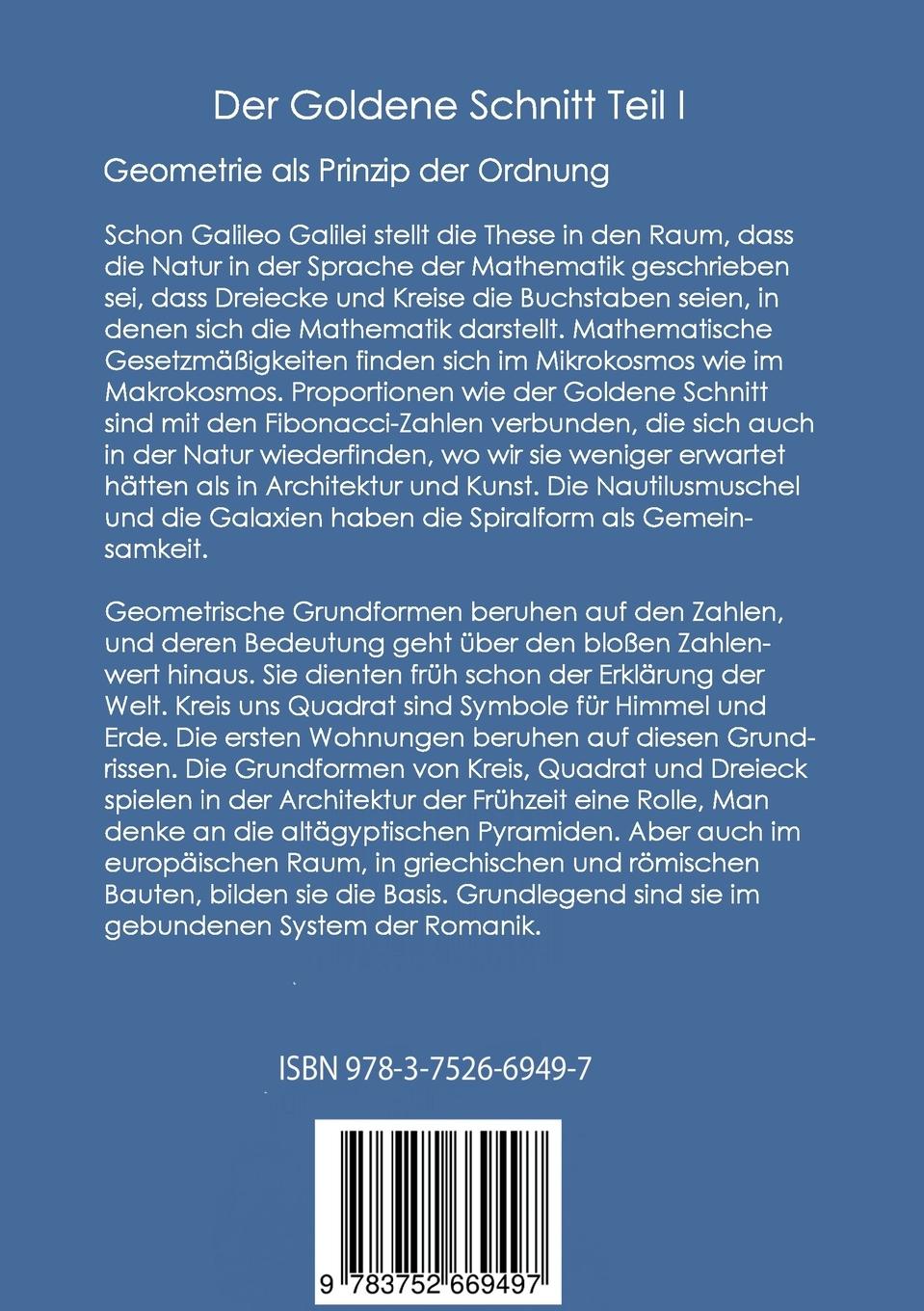 Rückseite: 9783752669497 | Der Goldene Schnitt | Ingeborg Bauer | Taschenbuch | Paperback | 2020