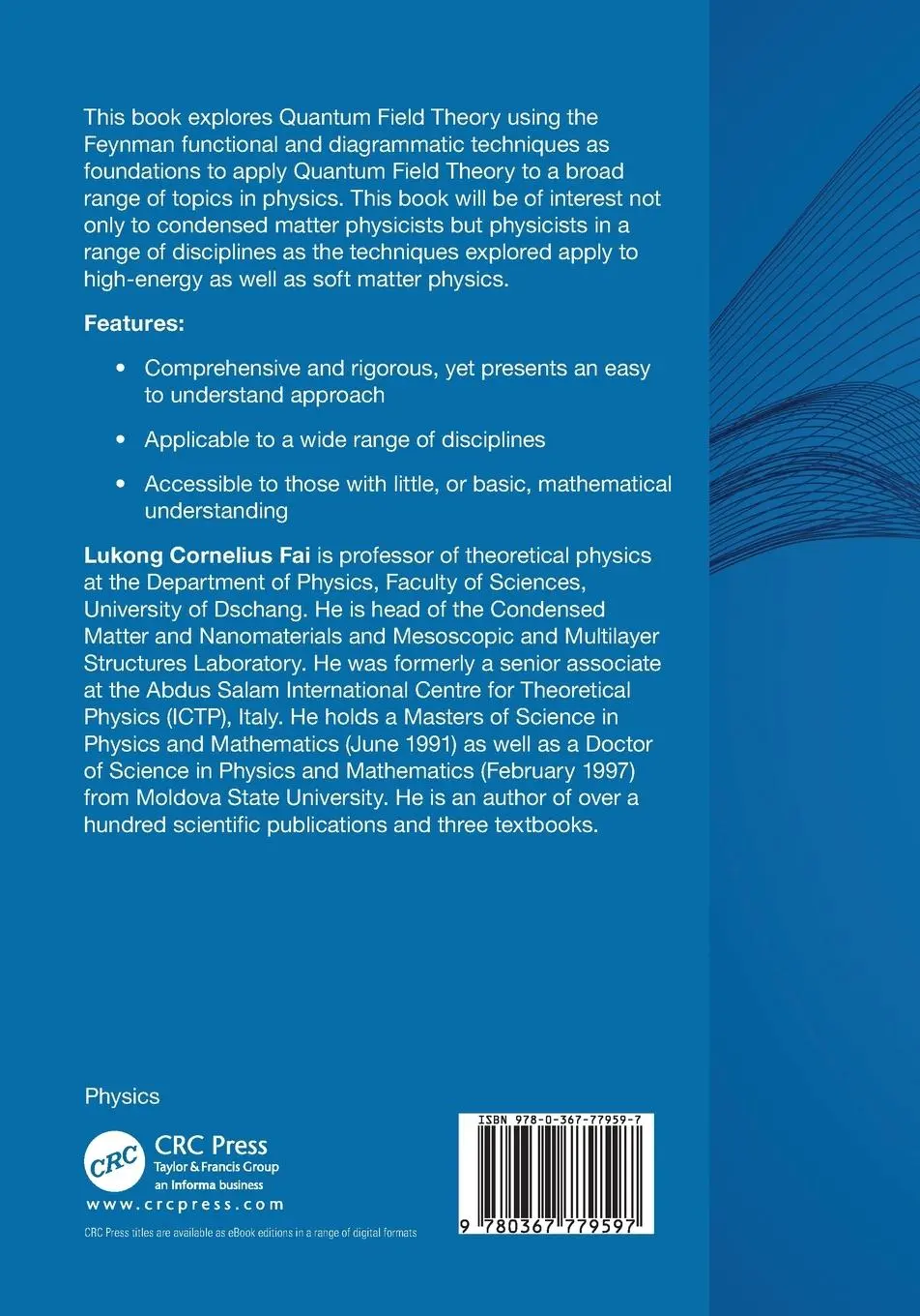 Rückseite: 9780367779597 | Quantum Field Theory | Lukong Cornelius Fai | Taschenbuch | Englisch
