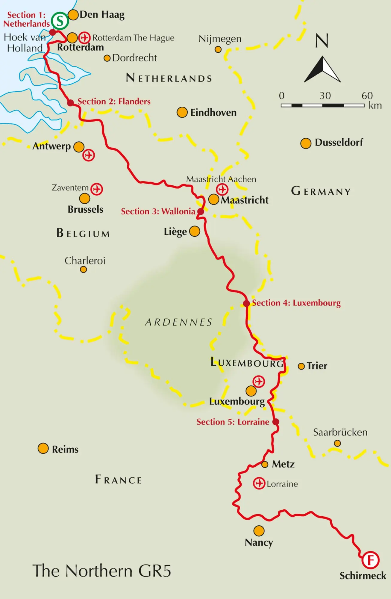 Bild: 9781852849597 | Trekking the Gr5 Trail Benelux and Lorraine | Carroll Dorgan | Buch