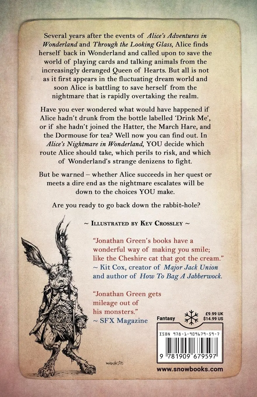 Rückseite: 9781909679597 | Alice's Nightmare in Wonderland | Jonathan Green | Taschenbuch | 2020