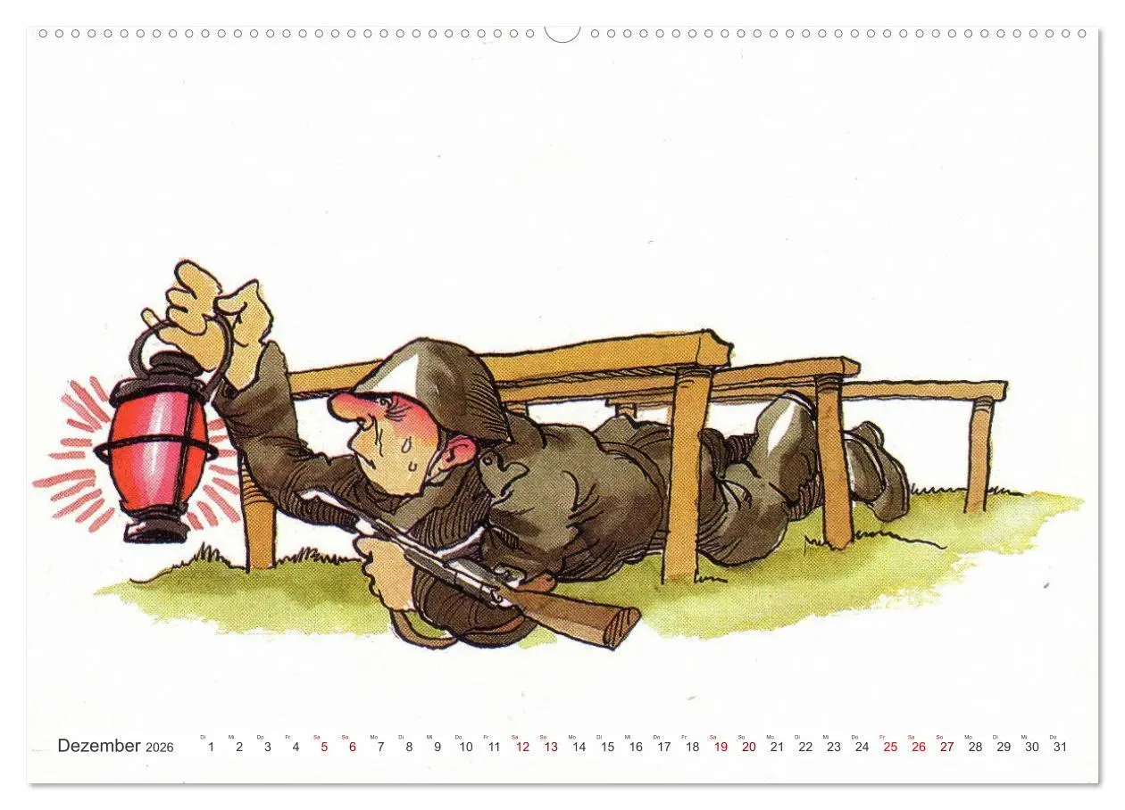 Bild: 9783457259597 | Da lachte die NVA - Karikaturen aus der DDR (Wandkalender 2026 DIN...