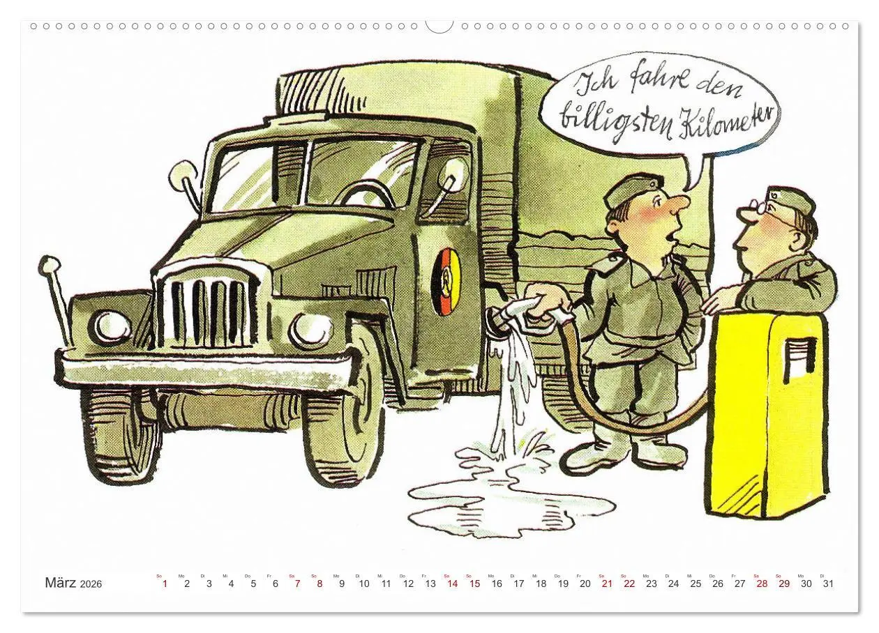 Bild: 9783457259597 | Da lachte die NVA - Karikaturen aus der DDR (Wandkalender 2026 DIN...