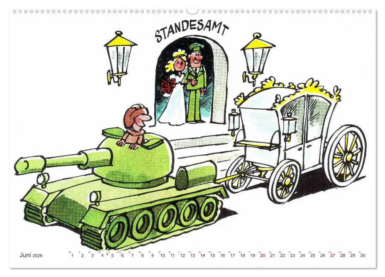 Bild: 9783457259597 | Da lachte die NVA - Karikaturen aus der DDR (Wandkalender 2026 DIN...