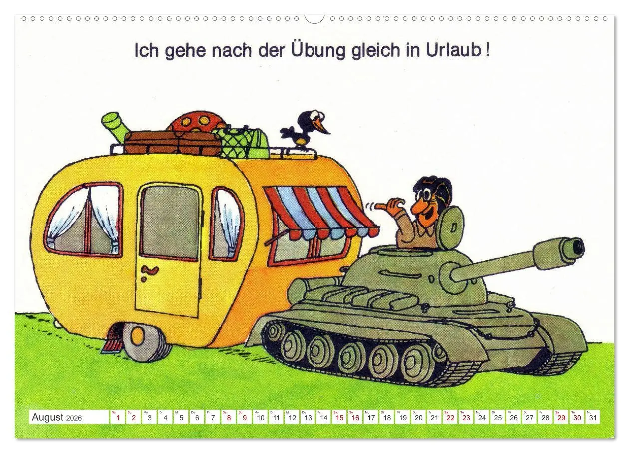 Bild: 9783457259597 | Da lachte die NVA - Karikaturen aus der DDR (Wandkalender 2026 DIN...