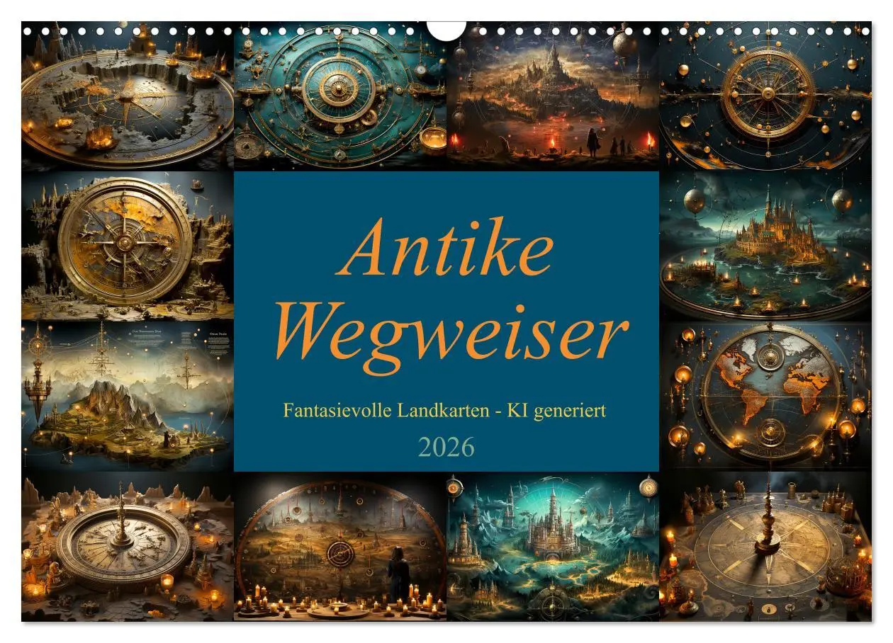Cover: 9783457499597 | Antike Wegweiser (Wandkalender 2026 DIN A3 quer), CALVENDO...