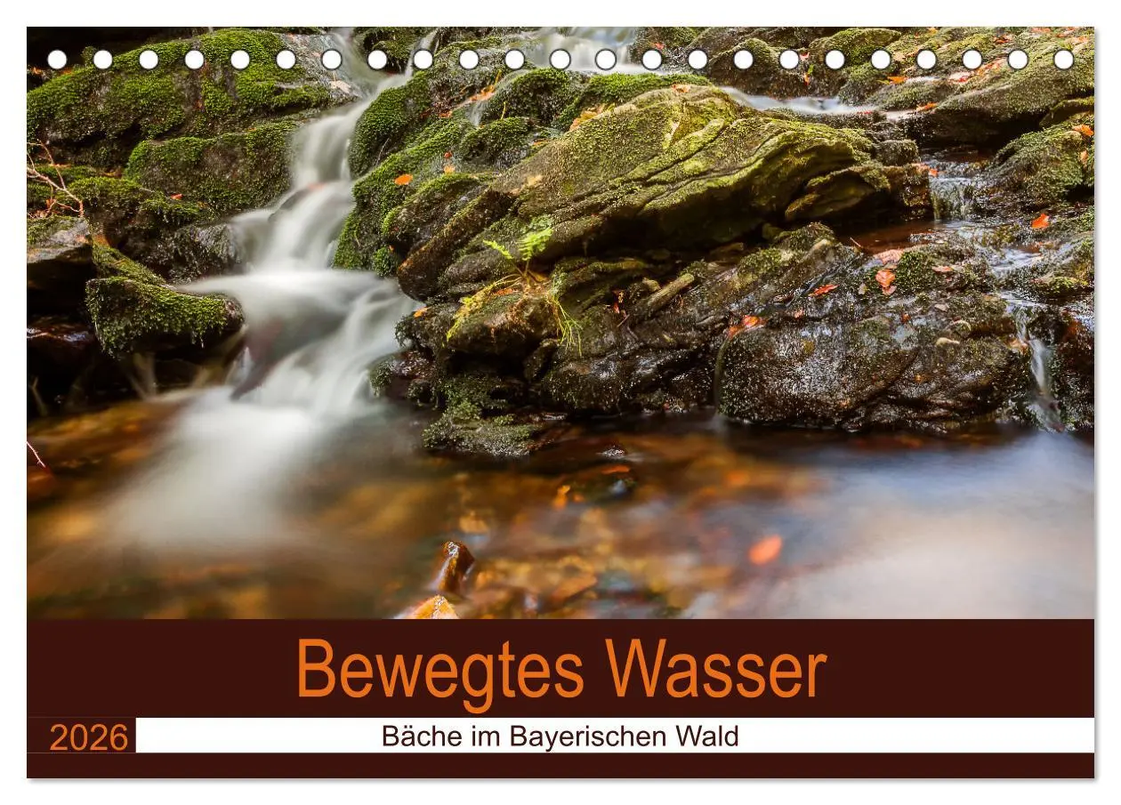 Cover: 9783457639597 | Bewegtes Wasser (Tischkalender 2026 DIN A5 quer), CALVENDO...