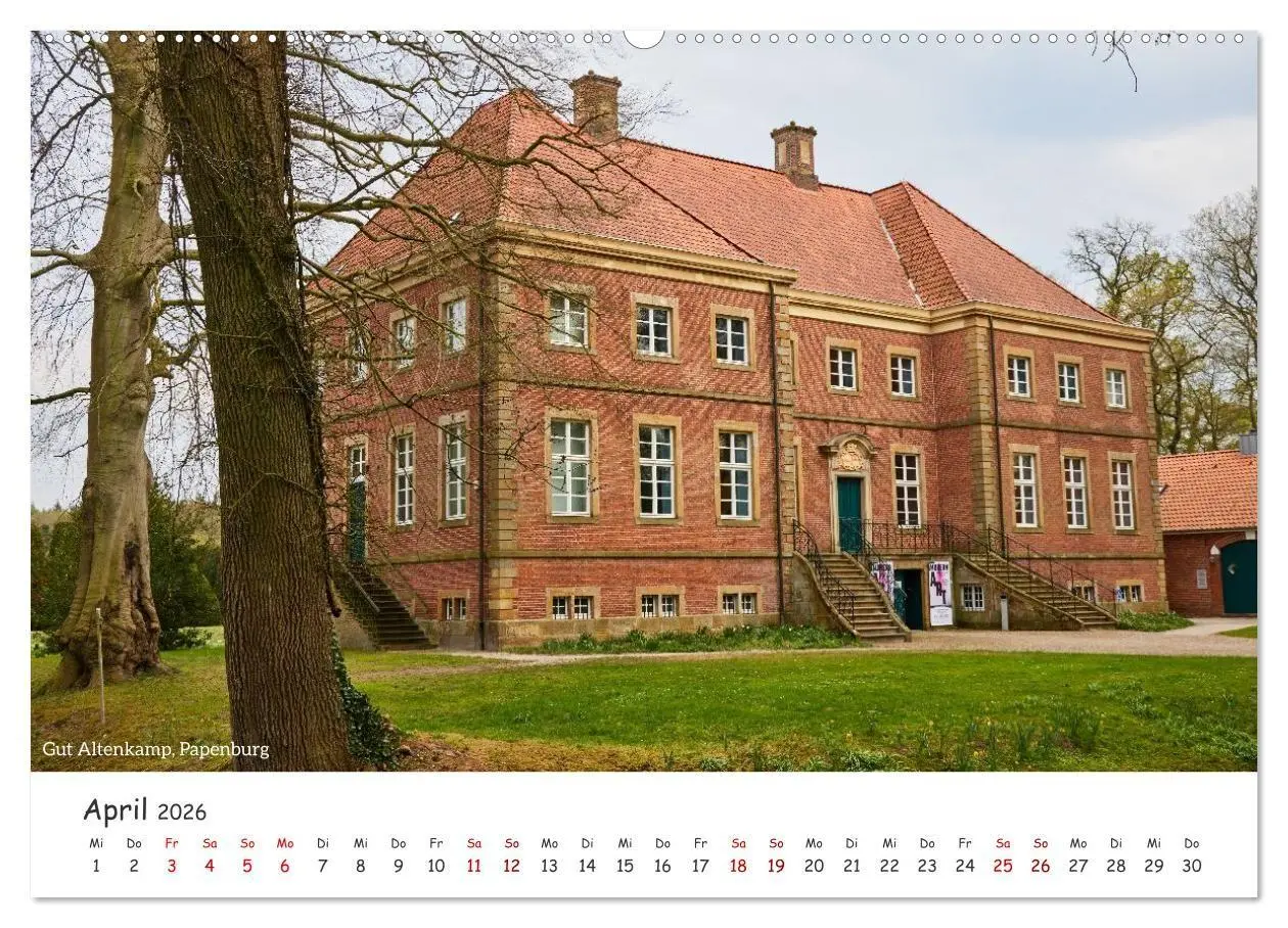 Bild: 9783516729597 | Emsland Impressionen (Wandkalender 2026 DIN A2 quer), CALVENDO...