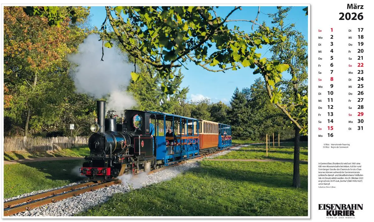 Bild: 9783844659597 | Feldbahnen 2026 | Kalender | 13 S. | Deutsch | 2026 | EK-Verlag