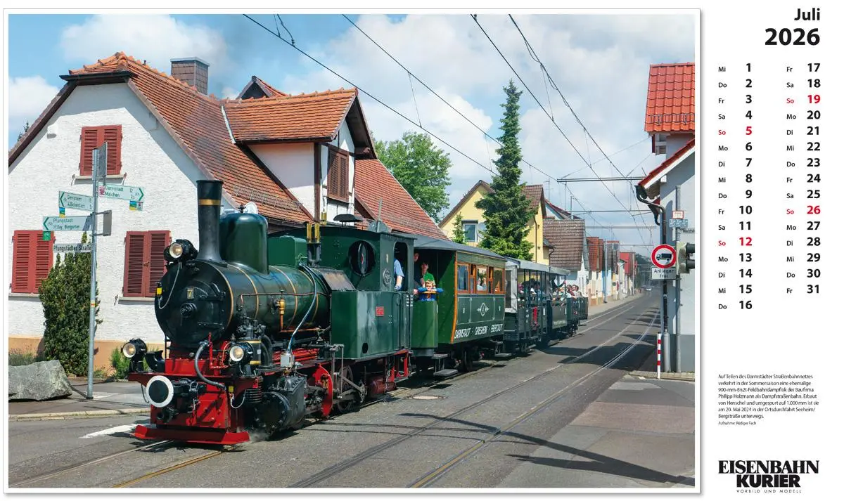 Bild: 9783844659597 | Feldbahnen 2026 | Kalender | 13 S. | Deutsch | 2026 | EK-Verlag