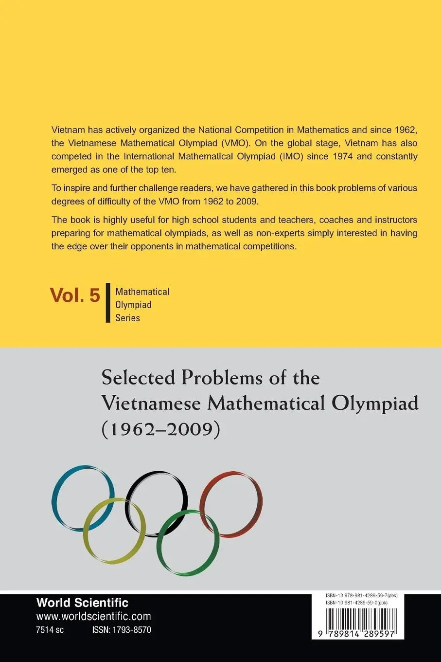 Rückseite: 9789814289597 | SEL PROB VIETNAMESE MATH'L..(V5) | Le Hai Chau &amp; Le Hai Khoi | Buch