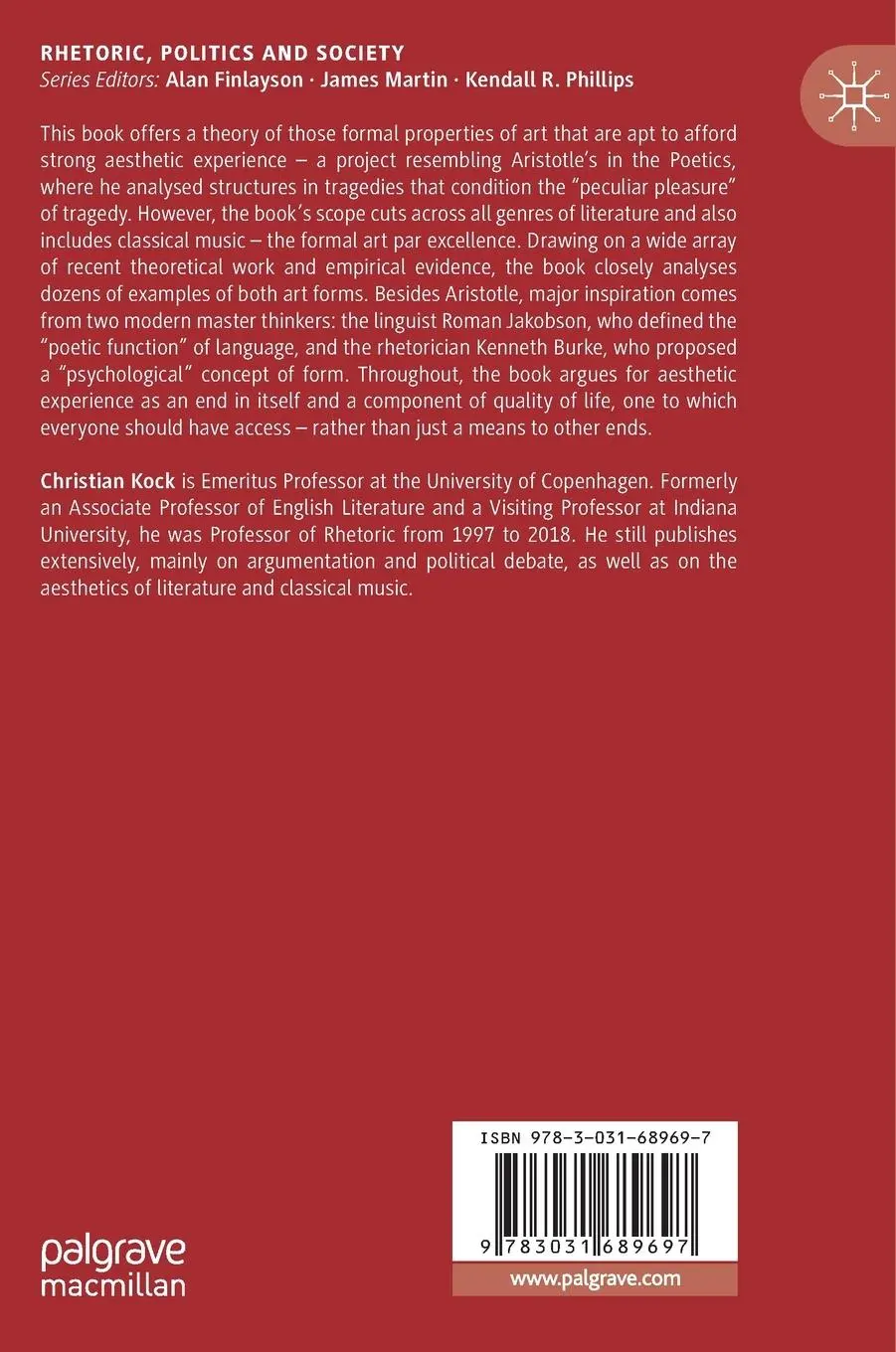 Rückseite: 9783031689697 | A Rhetoric of Aesthetic Power | Moving Forms | Christian Kock | Buch