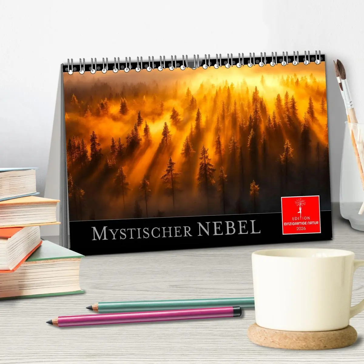 Bild: 9783457319697 | Mystischer Nebel (Tischkalender 2026 DIN A5 quer), CALVENDO...