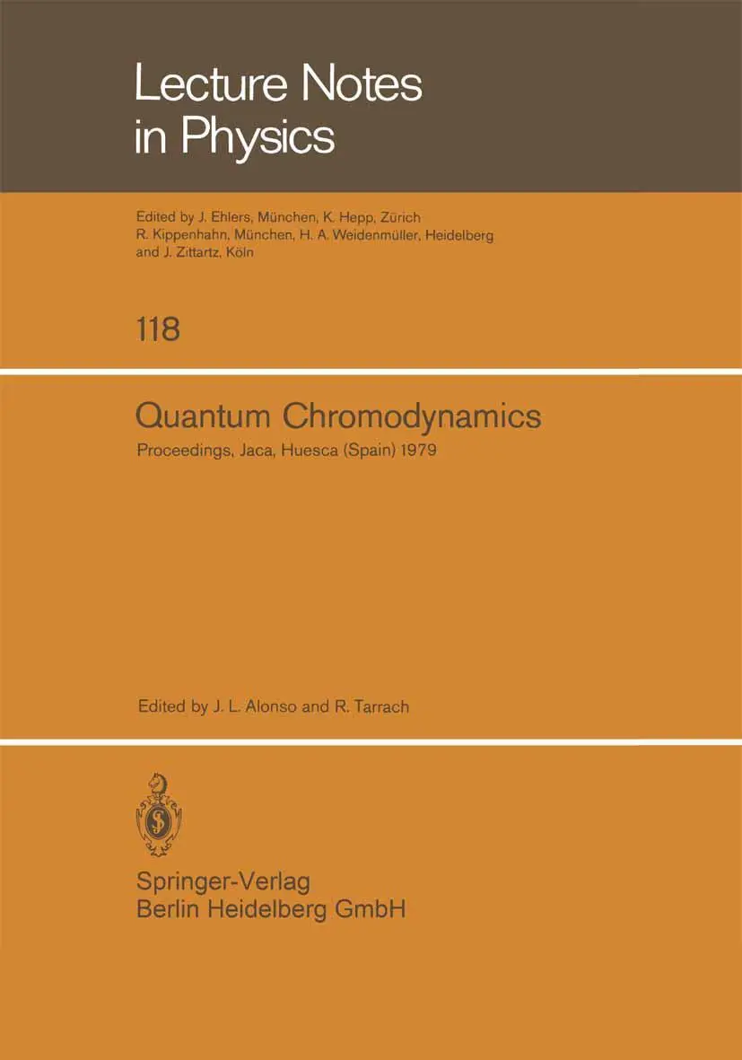Cover: 9783540099697 | Quantum Chromodynamics | R. Tarrach (u. a.) | Taschenbuch | ix | 1980