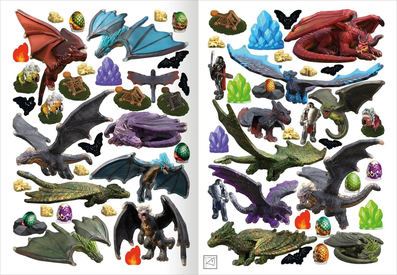 Bild: 9783845869797 | Mein Lieblings-Stickerbuch - Drachen | Über 250 Sticker mit Szenen