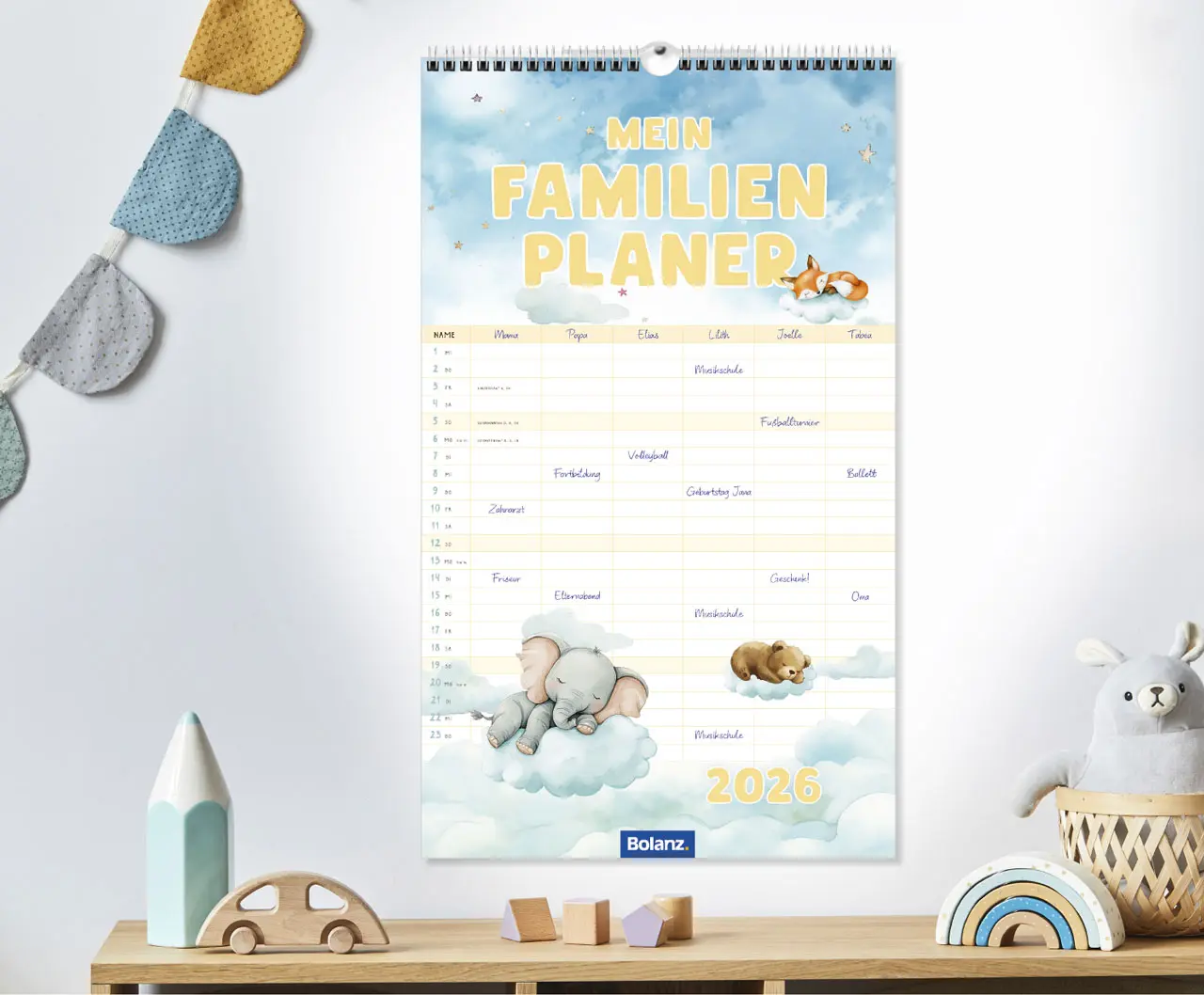 Cover: 9783866039797 | Mein Familienplaner 2026 | Claudia Elsner | Kalender | 13 S. | Deutsch