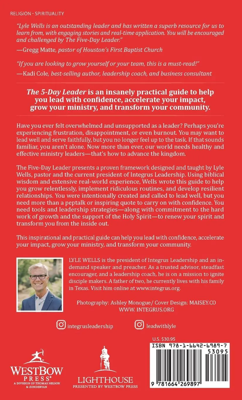 Rückseite: 9781664269897 | The Five-Day Leader | Lyle Wells | Buch | Gebunden | Englisch | 2022