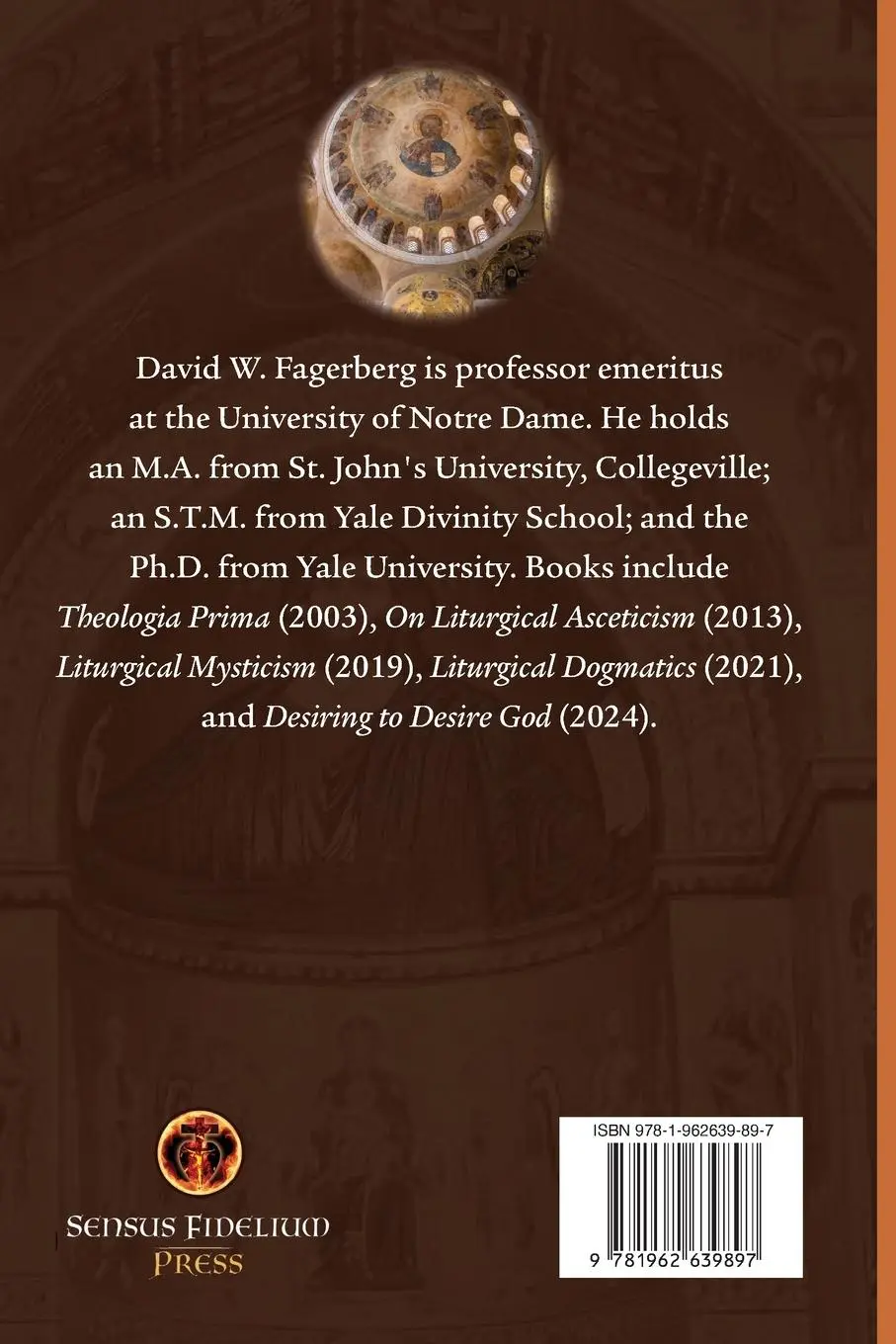 Rückseite: 9781962639897 | Take up Your Cross | A Theology of Liturgical Abnegation | Fagerberg