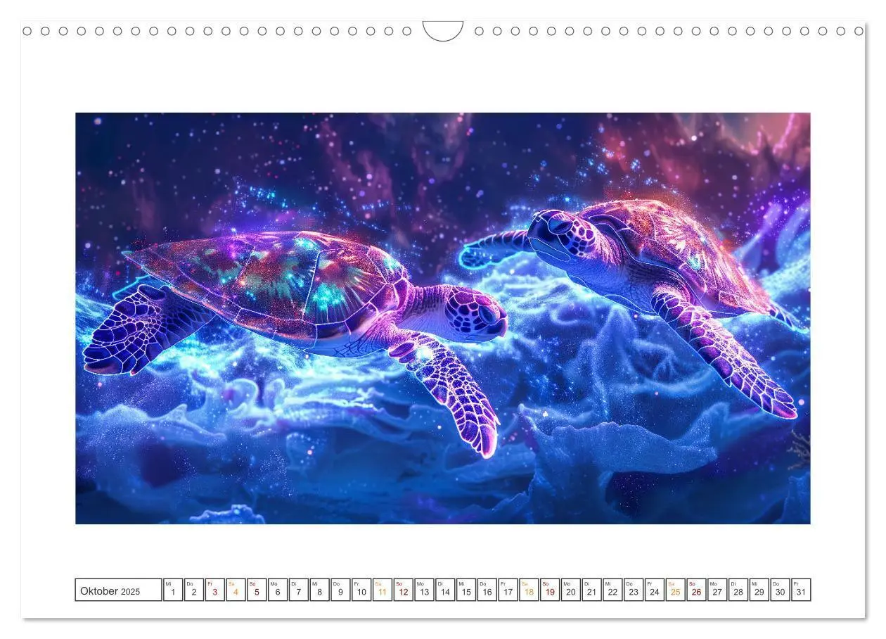 Bild: 9783383809897 | Tiere im Weltraum (Wandkalender 2025 DIN A3 quer), CALVENDO...