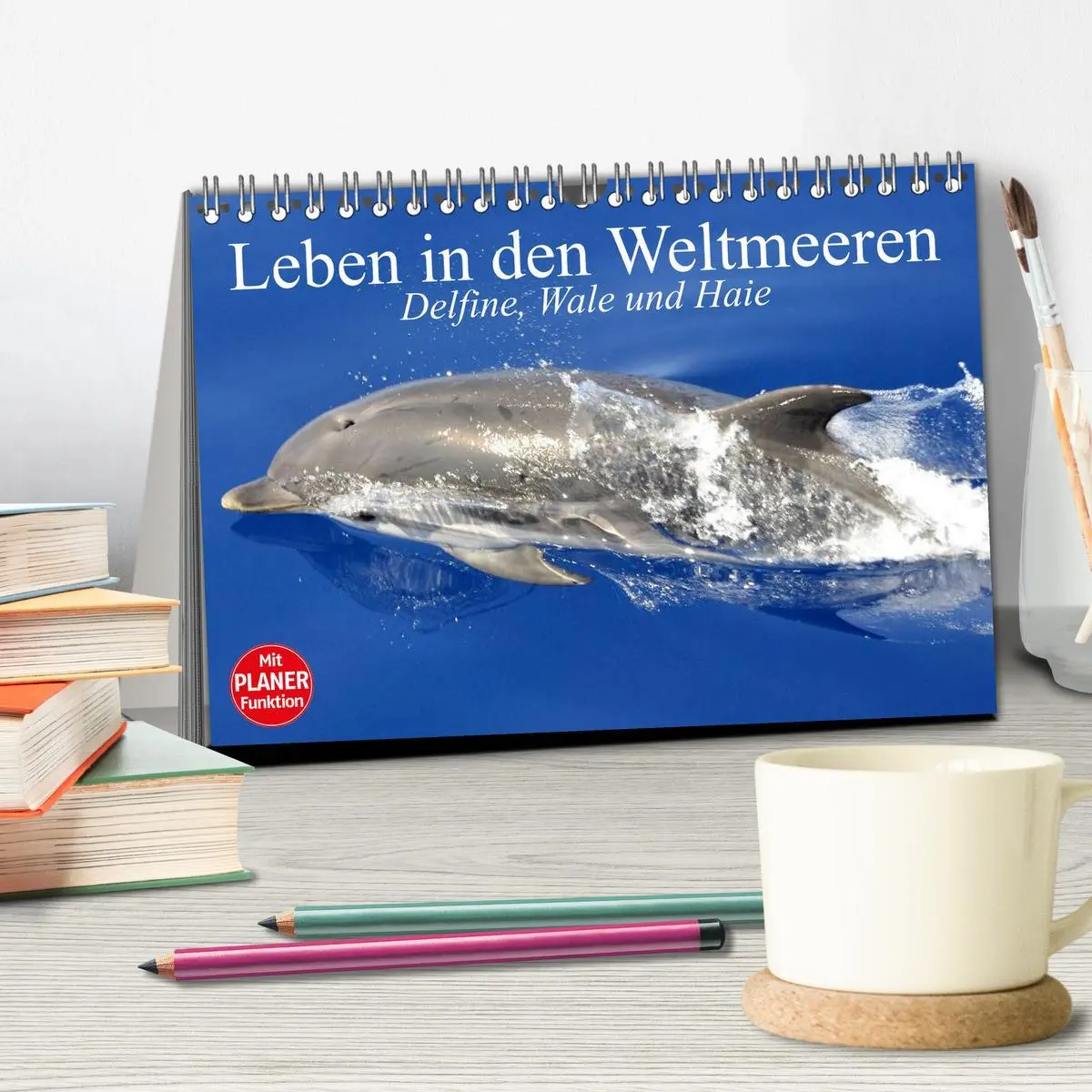 Bild: 9783516009897 | Leben in den Weltmeeren. Delfine, Wale und Haie (Tischkalender 2026...