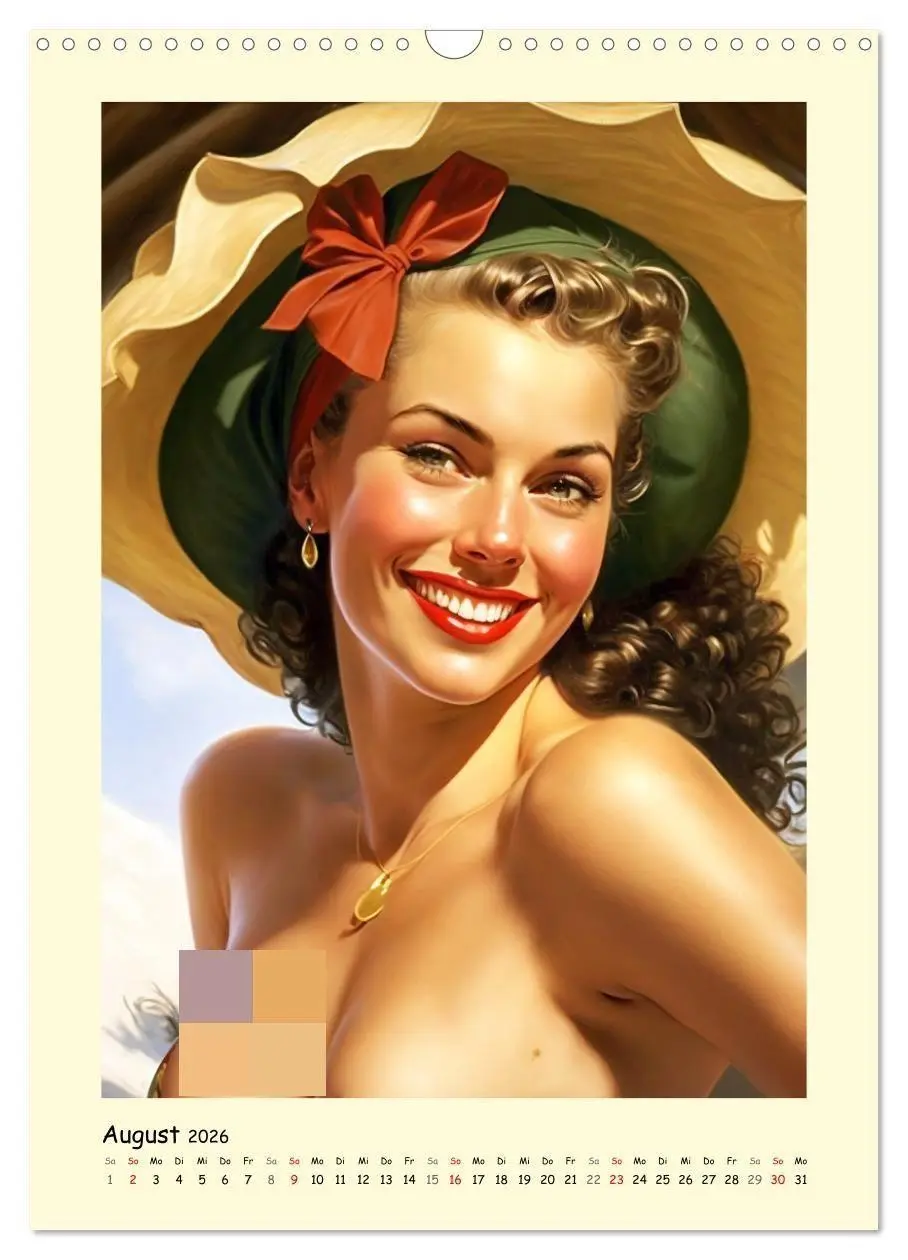 Bild: 9783516319897 | Vintage Girls. Die schönsten Pin-up Gesichter (Wandkalender 2026...