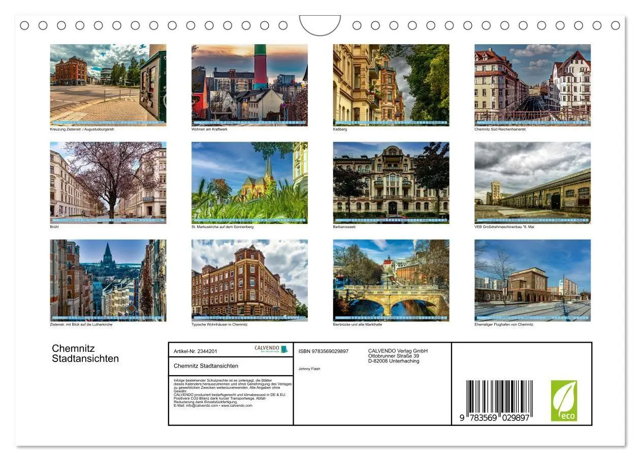 Bild: 9783569029897 | Chemnitz Stadtansichten (Wandkalender 2027 DIN A4 quer), CALVENDO...