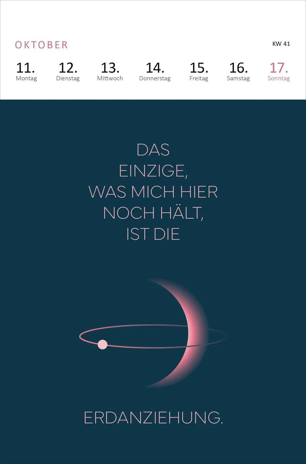 Bild: 4014489139997 | Wochenkalender Mir geht's nicht gut, ich glaub ich hab Montag 2027