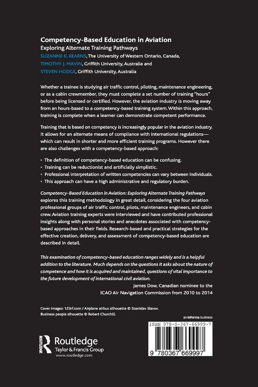 Rückseite: 9780367669997 | Competency-Based Education in Aviation | Suzanne K. Kearns (u. a.)