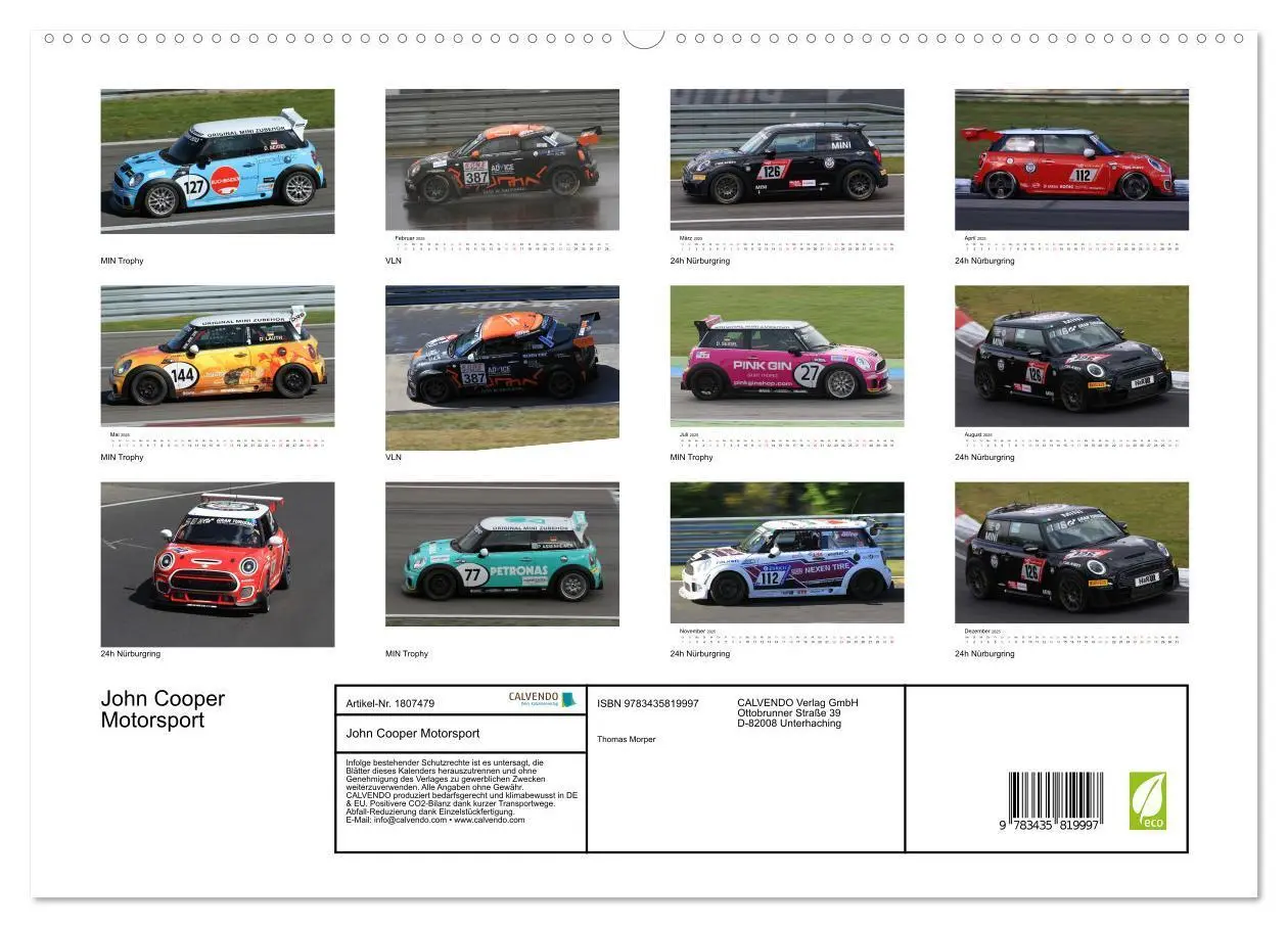 Bild: 9783435819997 | John Cooper Motorsport (hochwertiger Premium Wandkalender 2025 DIN...