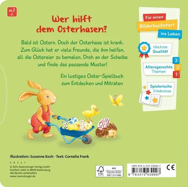 Bild: 9783473439997 | Wer bemalt das Osterei? | Cornelia Frank | Buch | 16 S. | Deutsch