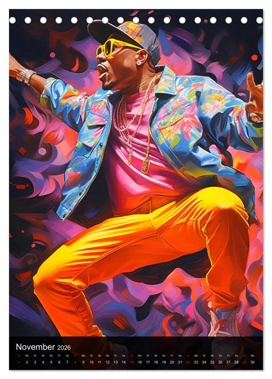 Bild: 9783516309997 | Rap Kings. Paintings im Streetwear-Charme (Tischkalender 2026 DIN...