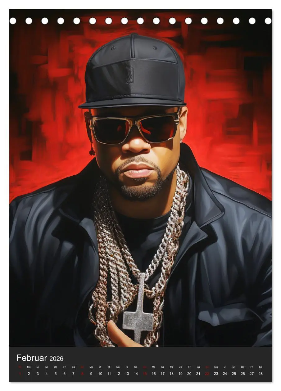 Bild: 9783516309997 | Rap Kings. Paintings im Streetwear-Charme (Tischkalender 2026 DIN...