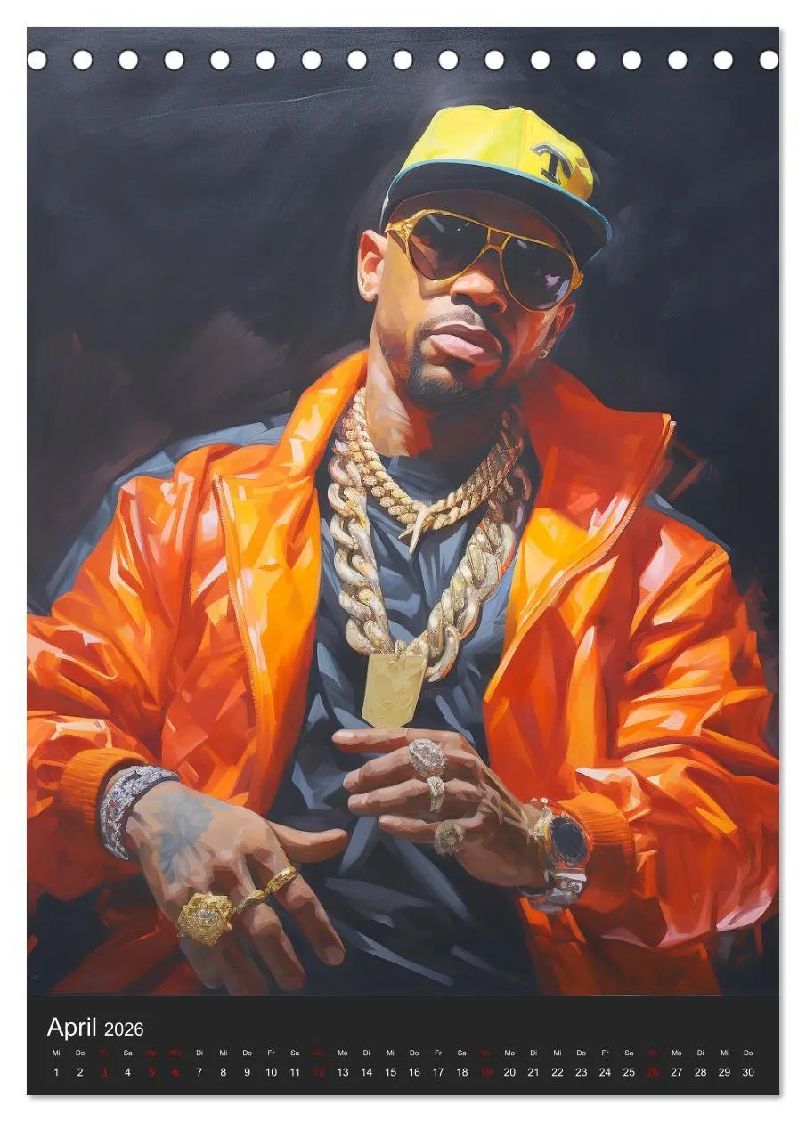 Bild: 9783516309997 | Rap Kings. Paintings im Streetwear-Charme (Tischkalender 2026 DIN...