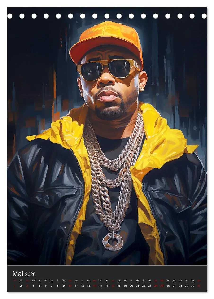 Bild: 9783516309997 | Rap Kings. Paintings im Streetwear-Charme (Tischkalender 2026 DIN...