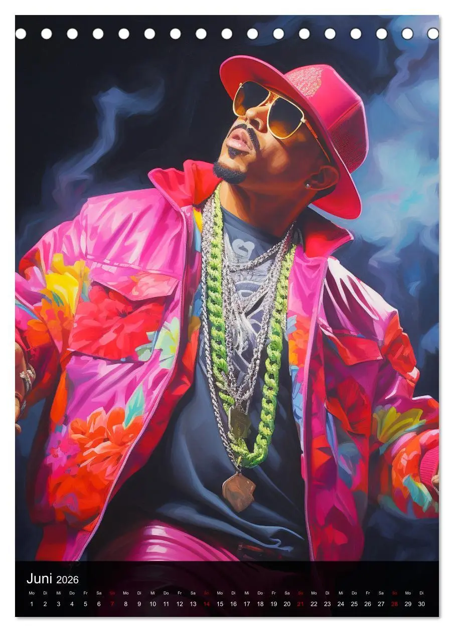 Bild: 9783516309997 | Rap Kings. Paintings im Streetwear-Charme (Tischkalender 2026 DIN...