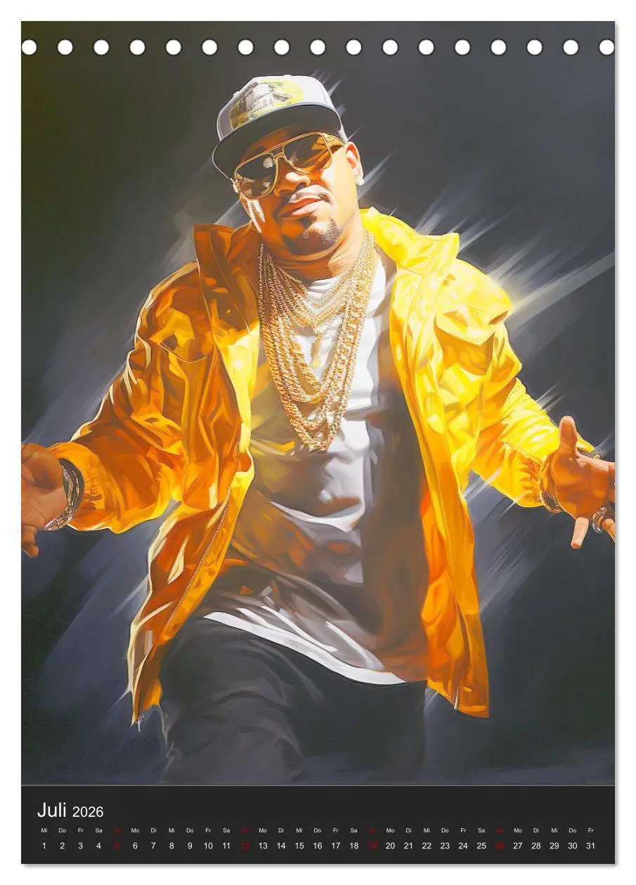 Bild: 9783516309997 | Rap Kings. Paintings im Streetwear-Charme (Tischkalender 2026 DIN...
