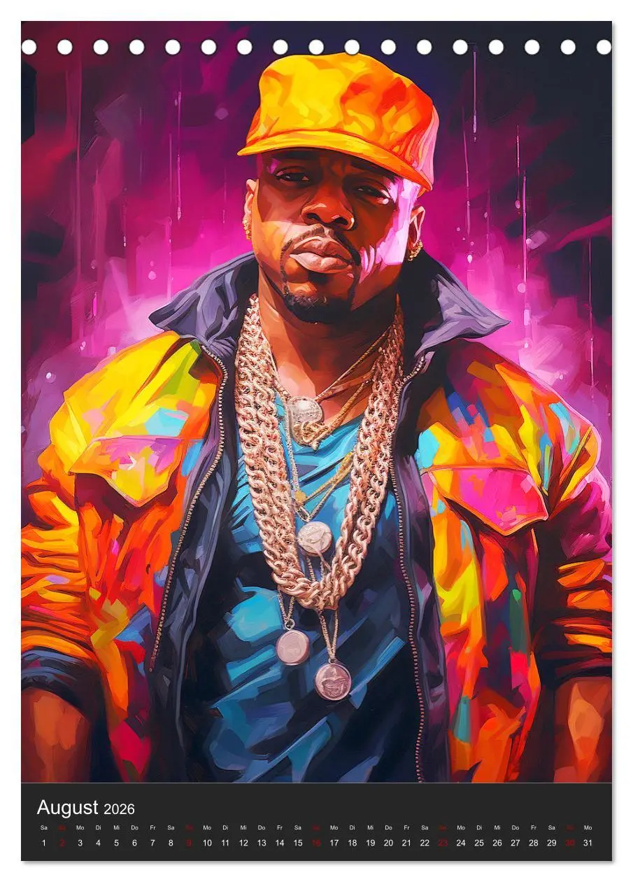 Bild: 9783516309997 | Rap Kings. Paintings im Streetwear-Charme (Tischkalender 2026 DIN...