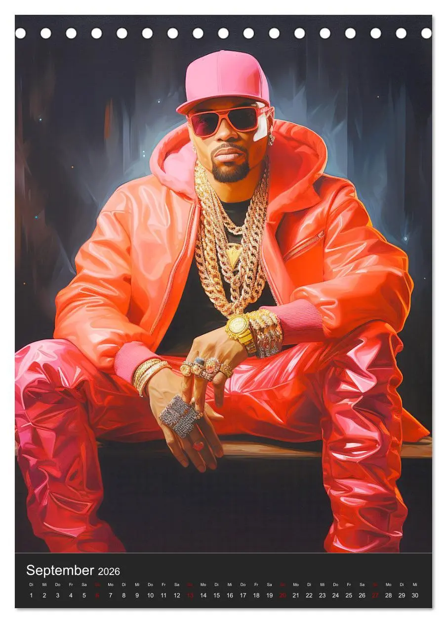 Bild: 9783516309997 | Rap Kings. Paintings im Streetwear-Charme (Tischkalender 2026 DIN...