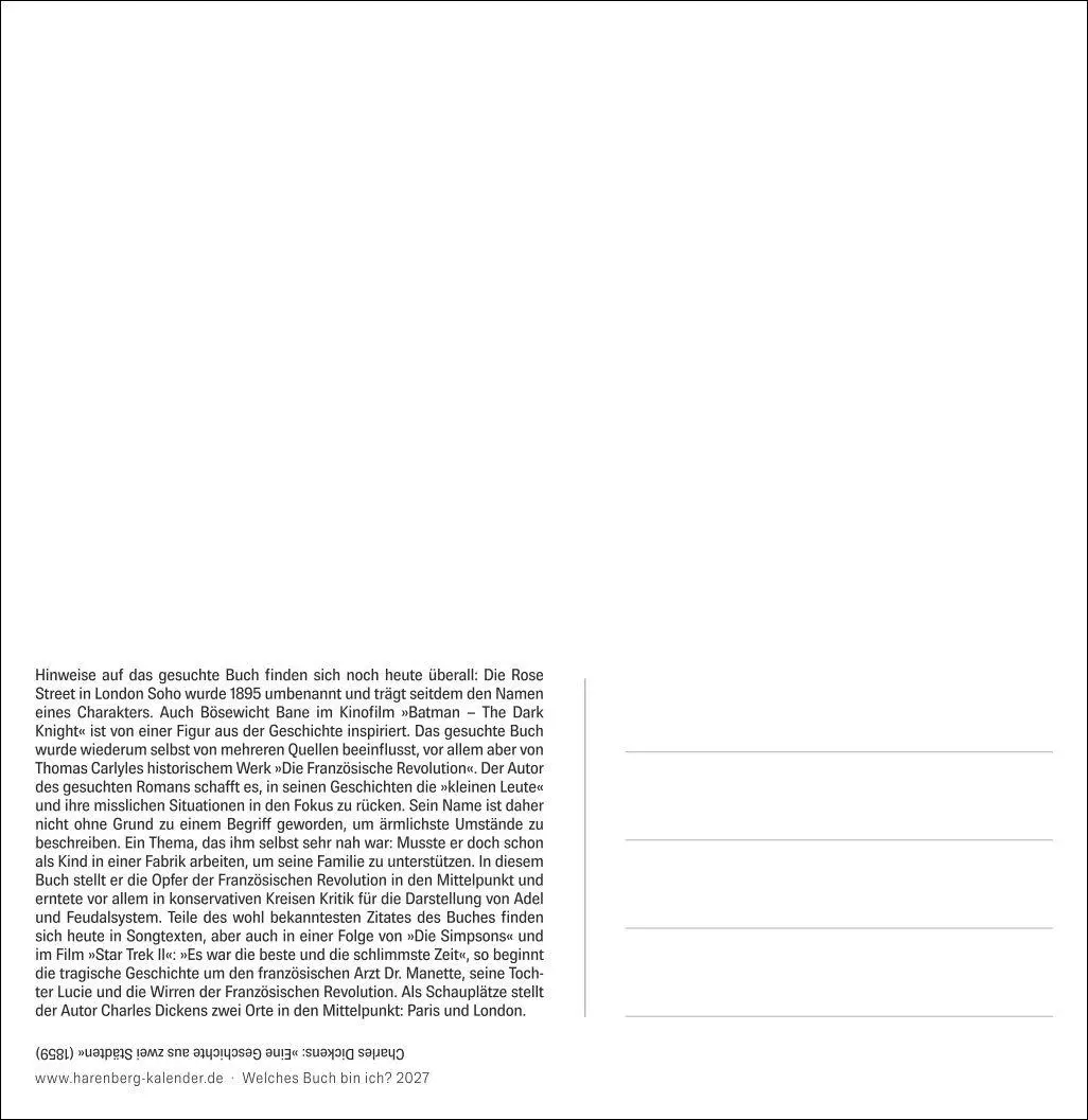 Bild: 9783840039997 | Welches Buch bin ich? Premium-Postkartenkalender 2027 -...