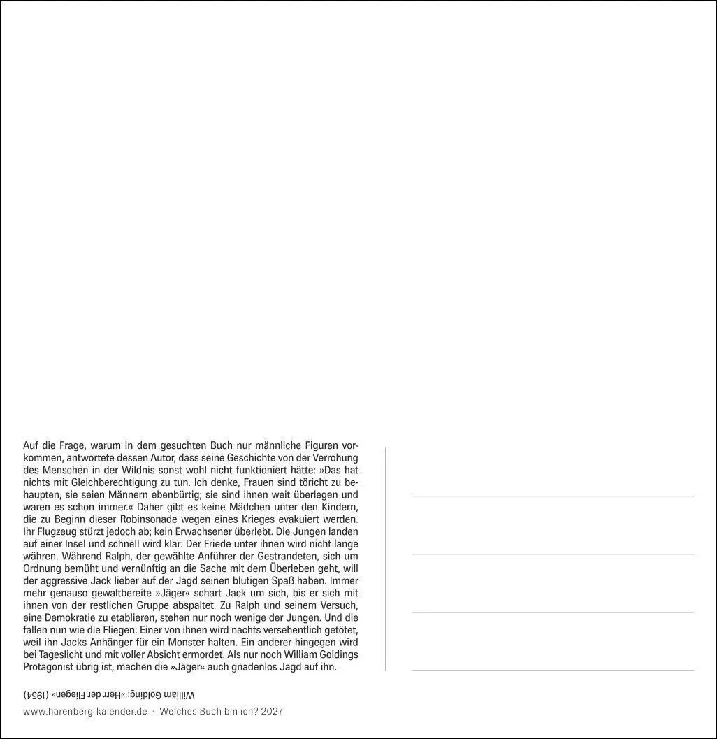 Bild: 9783840039997 | Welches Buch bin ich? Premium-Postkartenkalender 2027 -...
