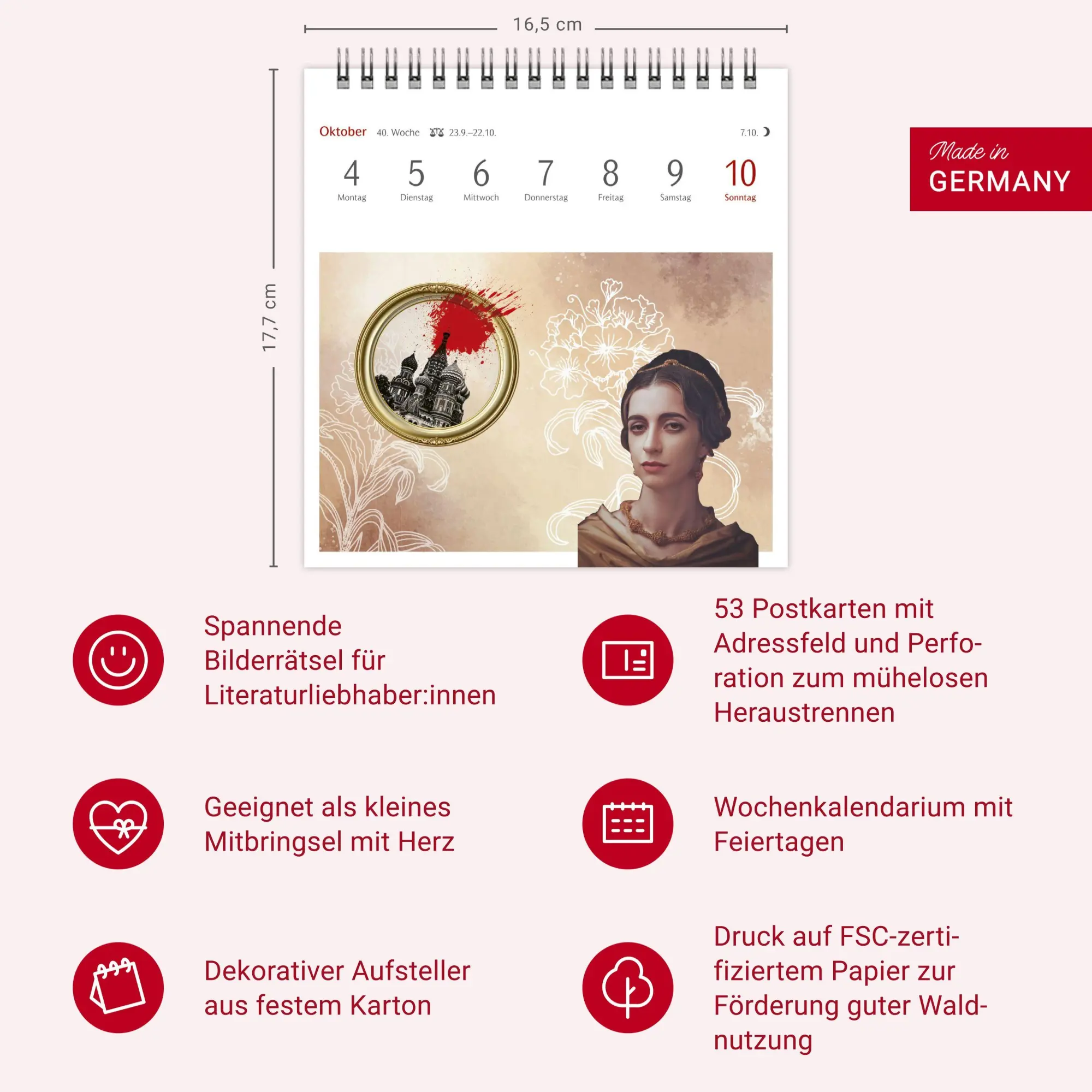 Bild: 9783840039997 | Welches Buch bin ich? Premium-Postkartenkalender 2027 -...