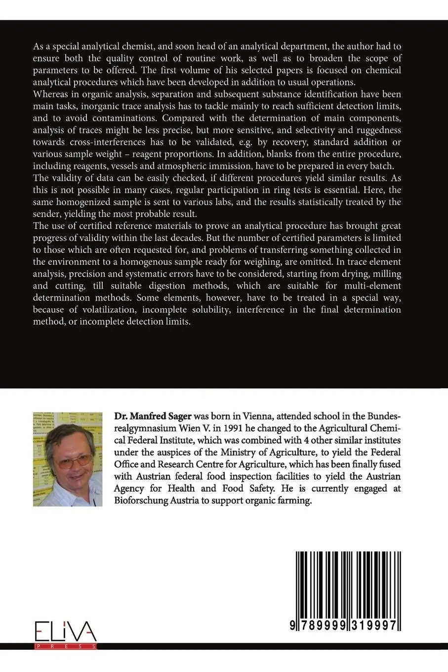 Rückseite: 9789999319997 | Analytical Methods for Multi-Element and Special Element Analysis....