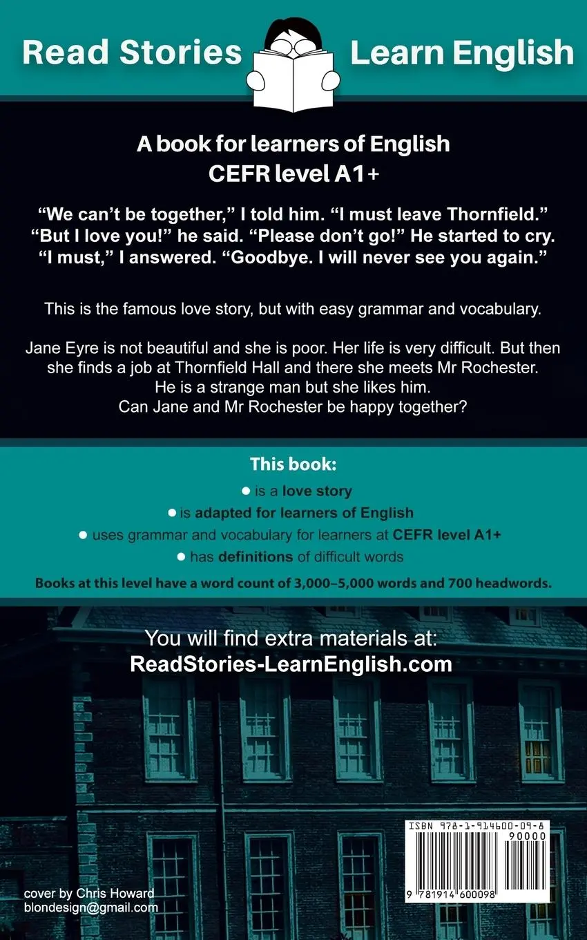 Rückseite: 9781914600098 | Jane Eyre | CEFR level A1+ (ELT Graded Reader) | Kovacs | Taschenbuch