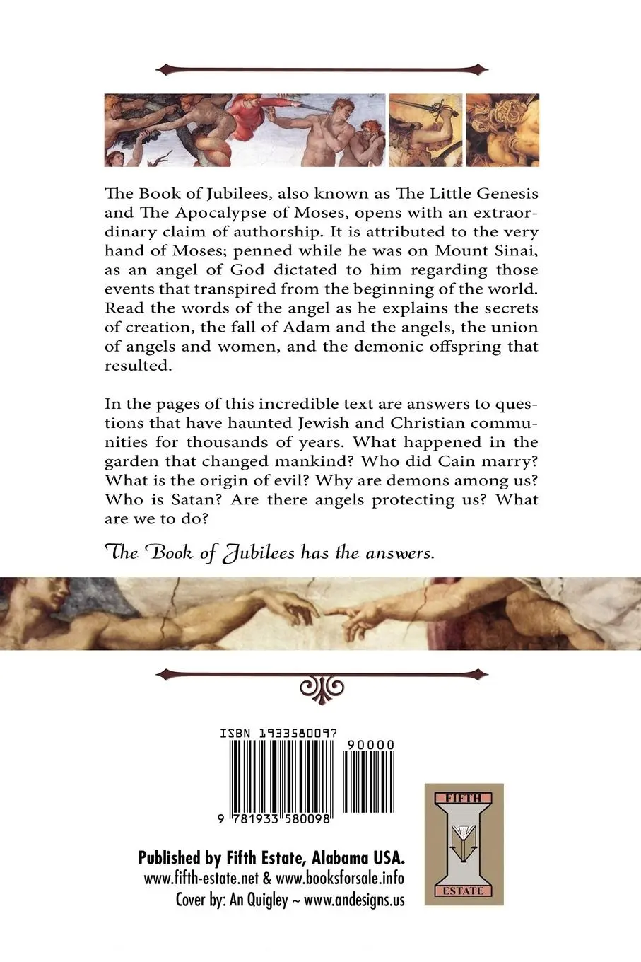 Rückseite: 9781933580098 | The Book of Jubilees; The Little Genesis, the Apocalypse of Moses