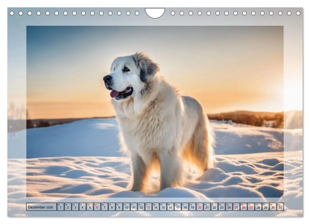 Bild: 9783457330098 | Majestätische Pyrenäen Berghunde (Wandkalender 2026 DIN A4 quer),...
