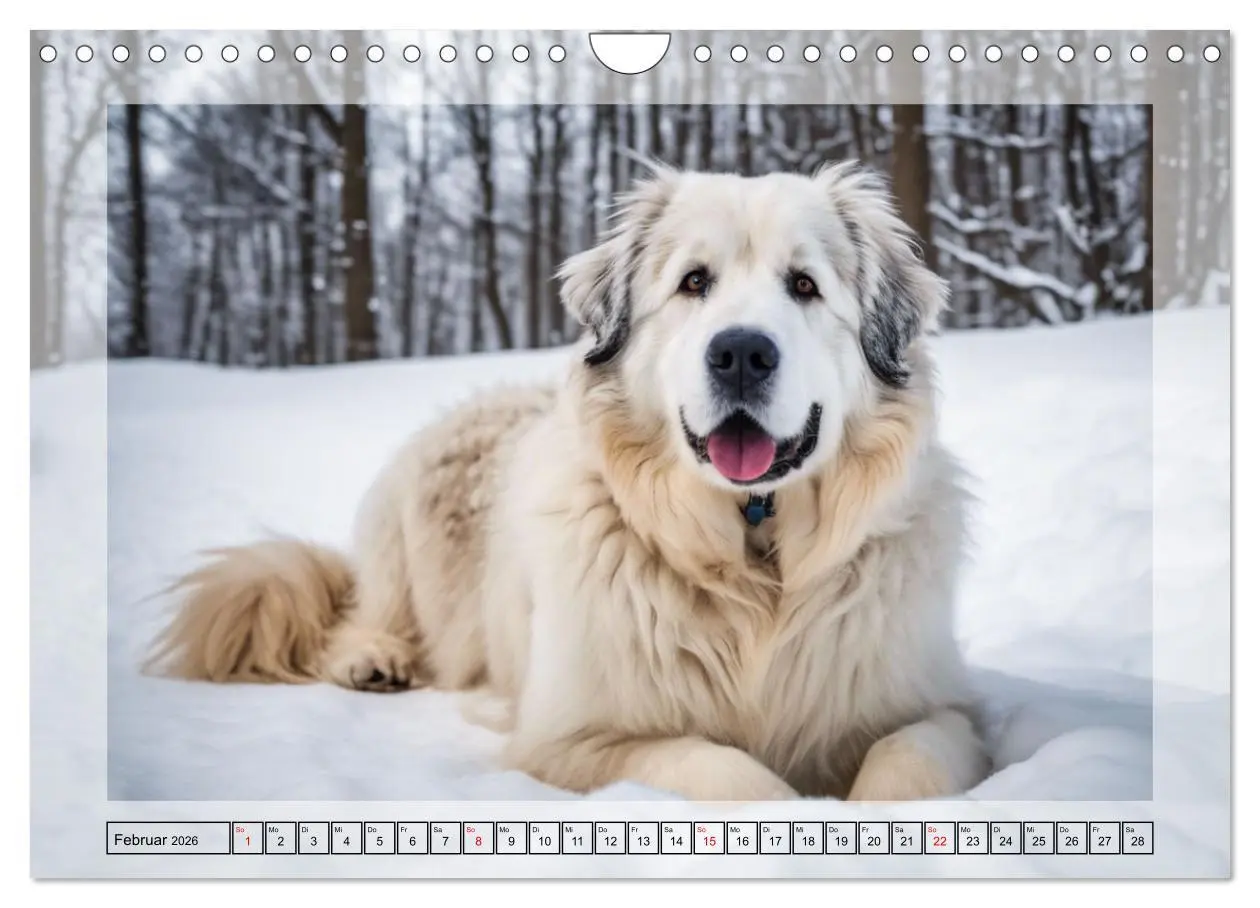 Bild: 9783457330098 | Majestätische Pyrenäen Berghunde (Wandkalender 2026 DIN A4 quer),...