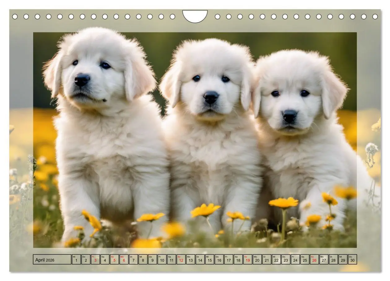 Bild: 9783457330098 | Majestätische Pyrenäen Berghunde (Wandkalender 2026 DIN A4 quer),...
