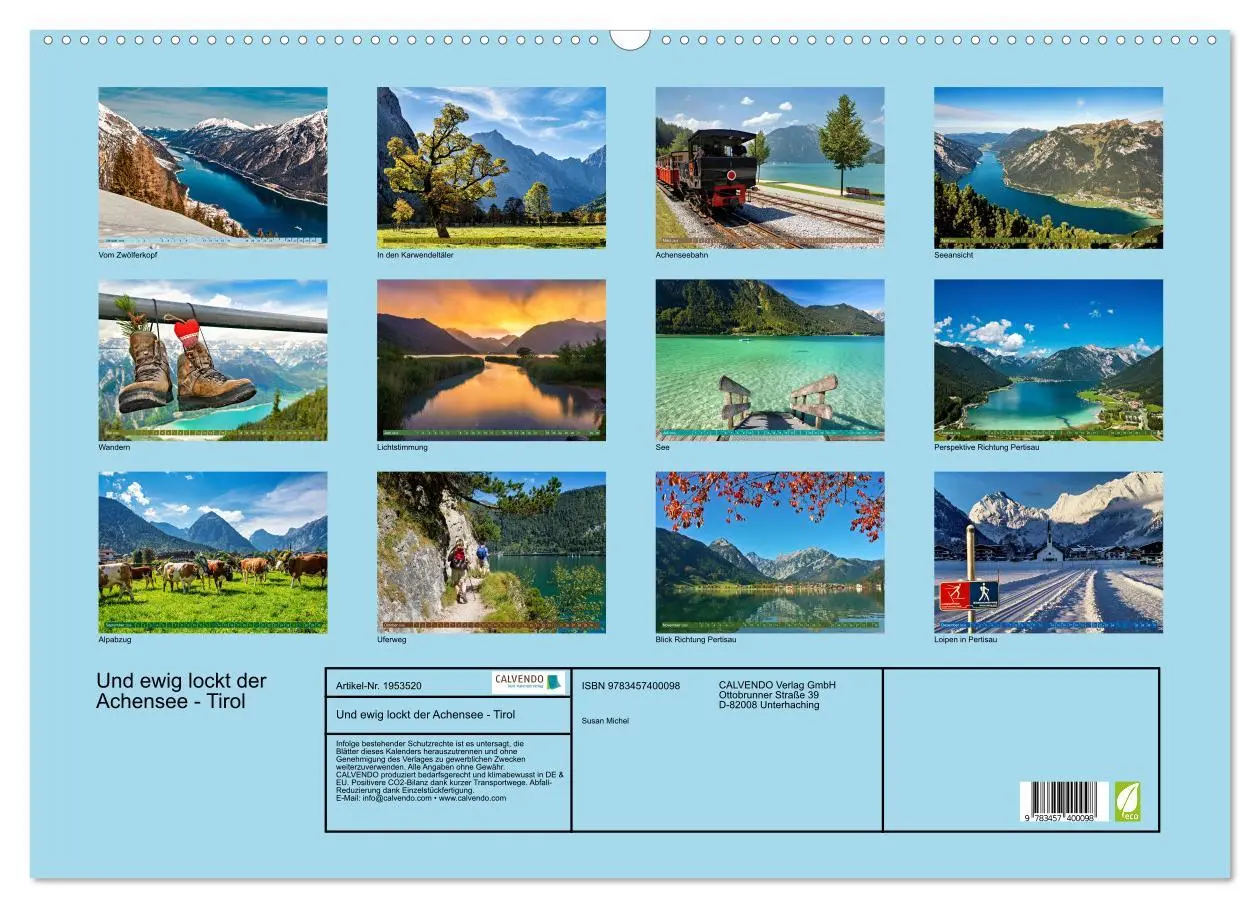 Bild: 9783457400098 | Und ewig lockt der Achensee - Tirol (Wandkalender 2026 DIN A2...