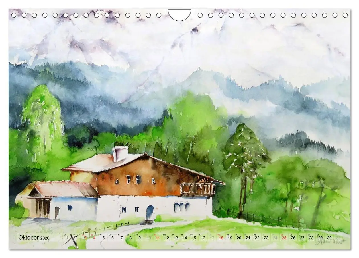 Bild: 9783516040098 | Malerisches Garmisch Partenkirchen - Aquarelle und Fotografien...
